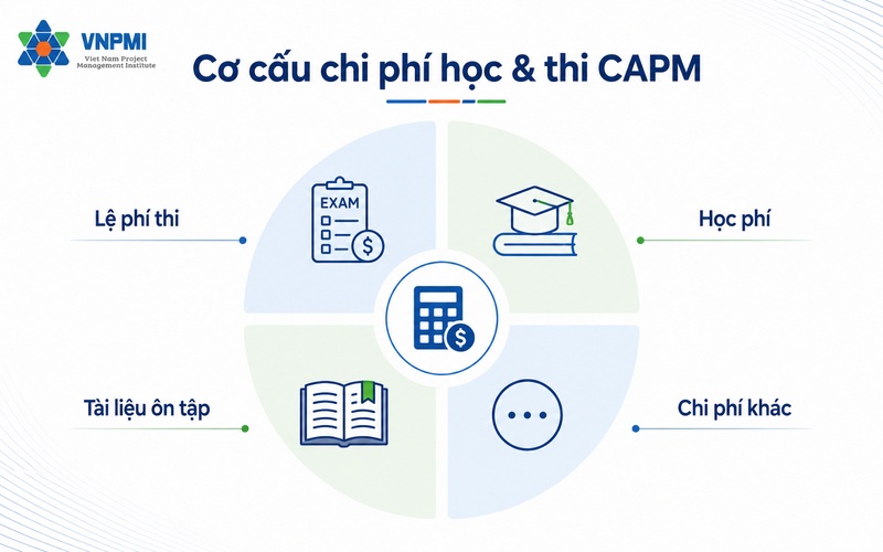 Năm nhóm chi phí học và thi CAPM