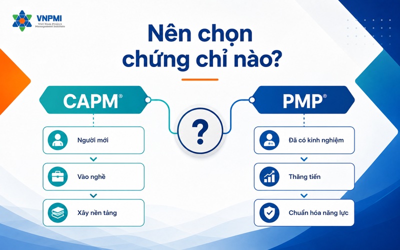 Sơ đồ lựa chọn CAPM hay PMP