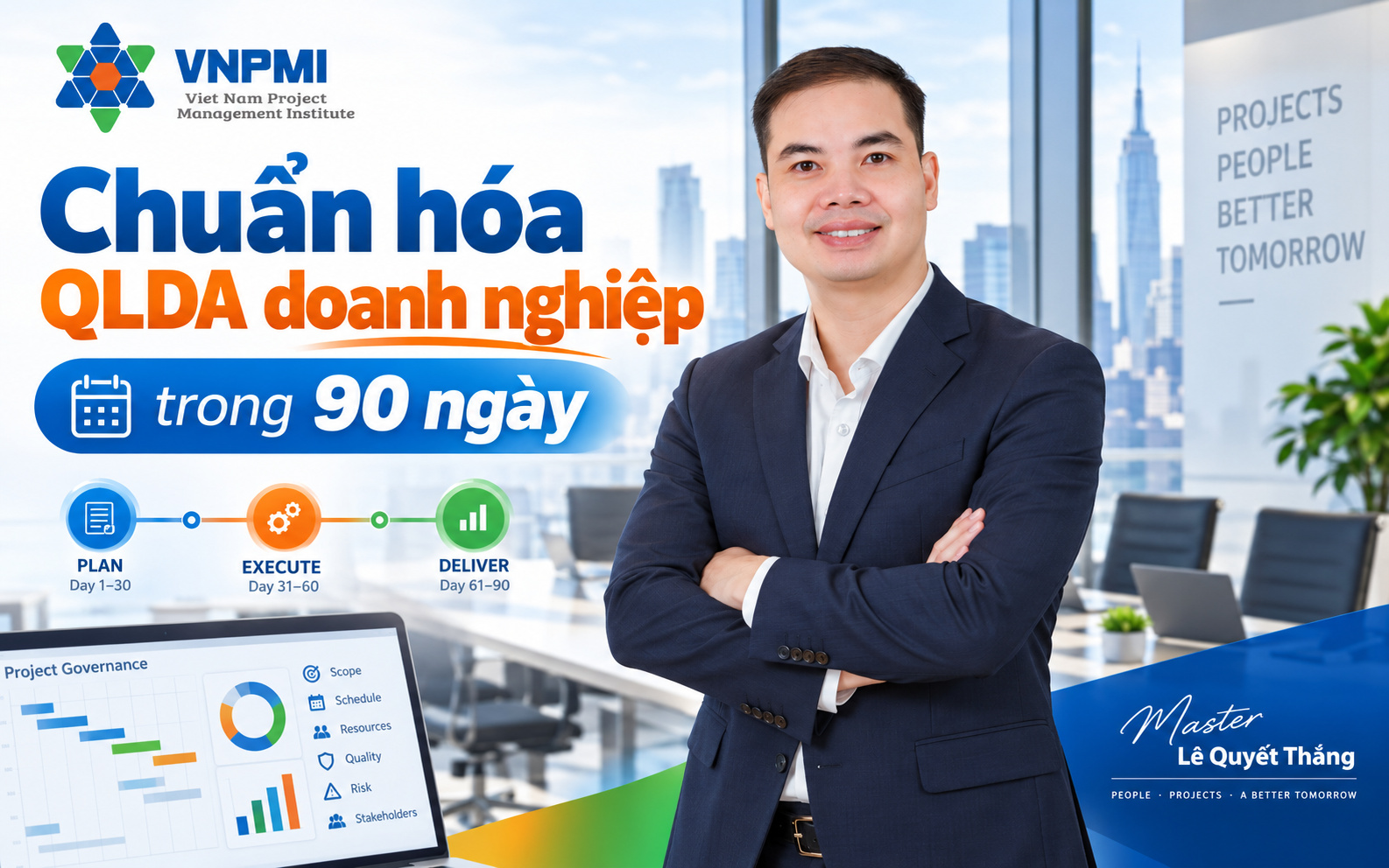 Lộ trình chuẩn hóa quản lý dự án doanh nghiệp trong 90 ngày từ chẩn đoán đến pilot và nhân rộng