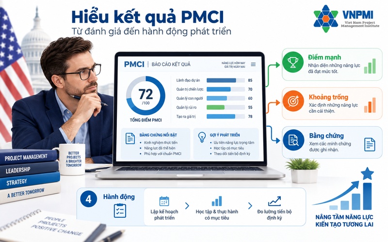 Cách đọc kết quả đánh giá năng lực quản lý dự án PMCI